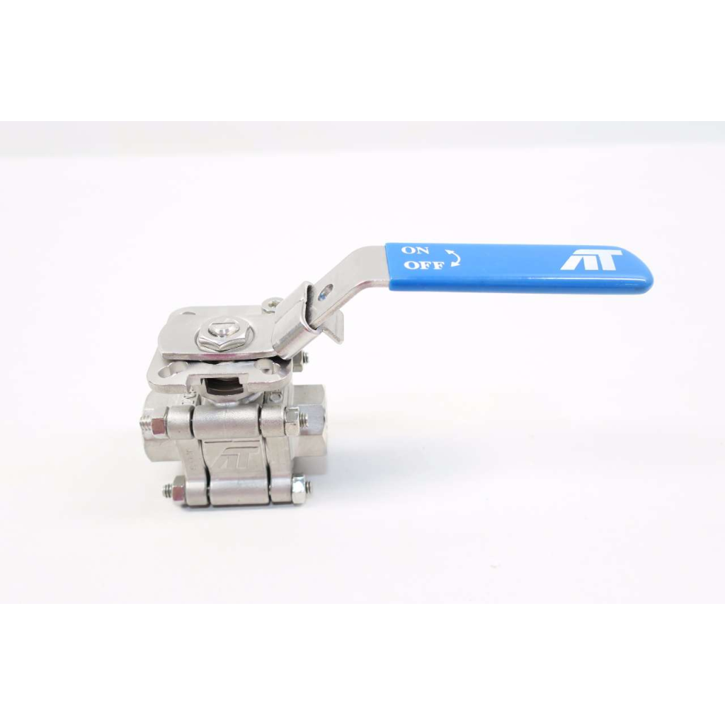 A-t Controls F88 Stainless Threaded 1/2 In Npt 800 Ball Valve