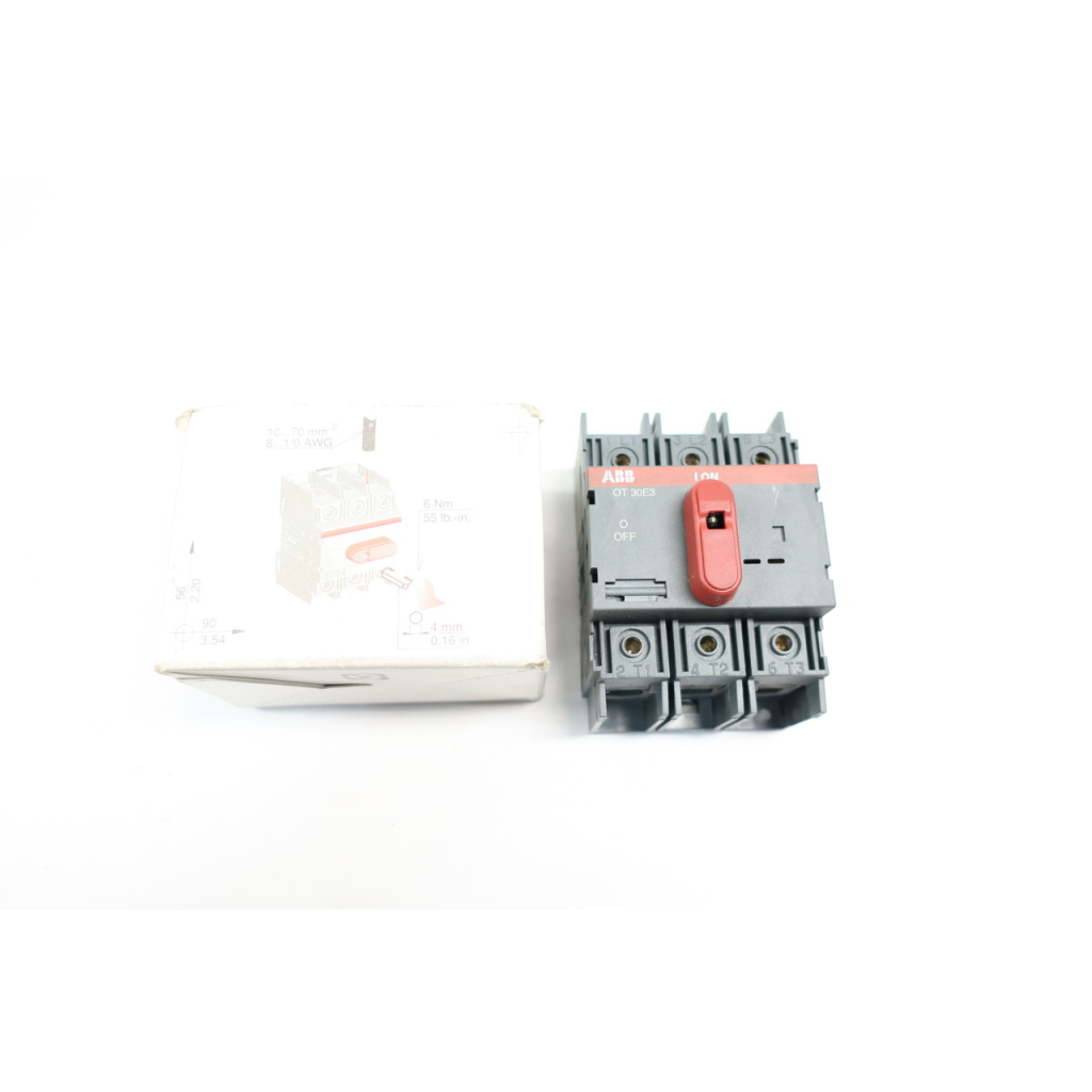Abb OT30E3 Non-fusible Disconnect Switch 3p 30a 600v-ac