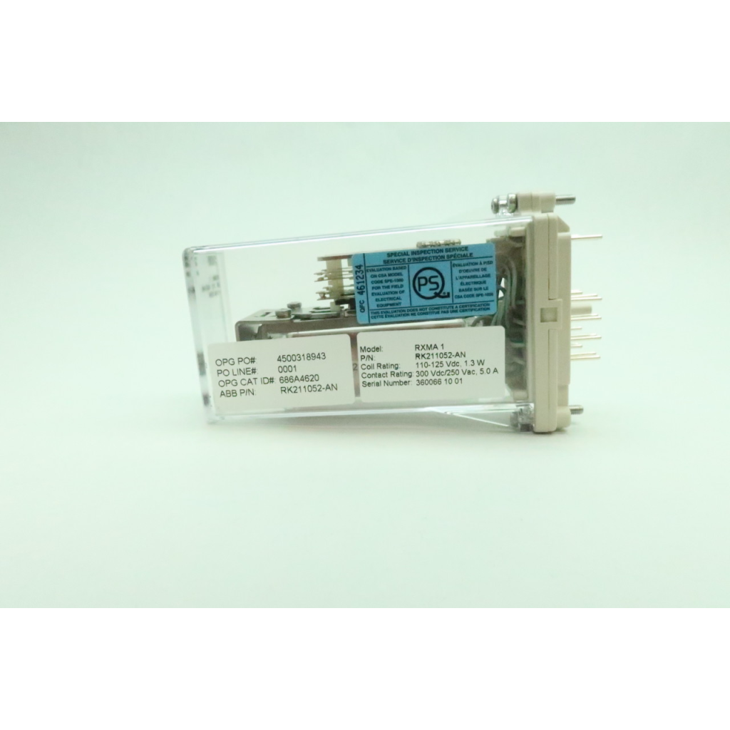 Abb RXMA 1 RK 211 052-AN Auxiliary Relay 110-125v-ac
