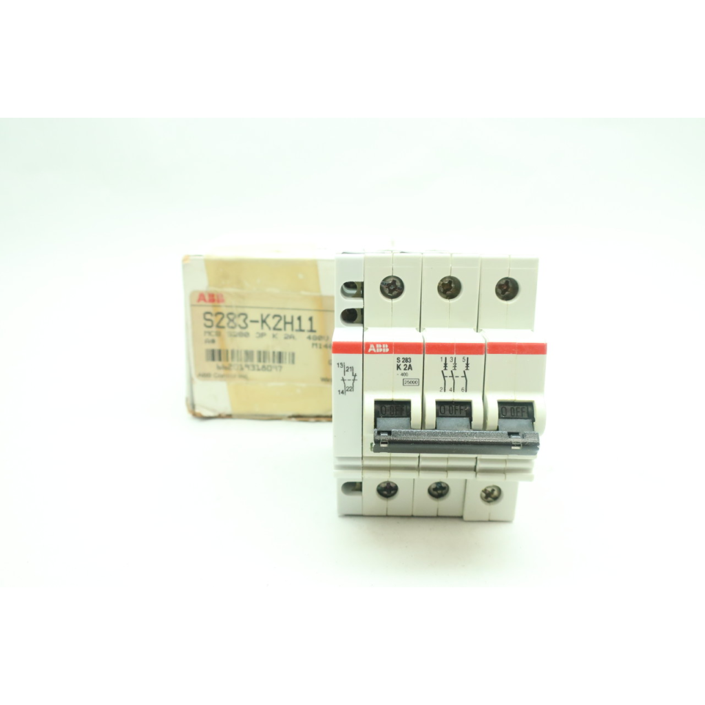 Abb S283-K2H11 Molded Case Circuit Breaker 3p 2a Amp 480v-ac