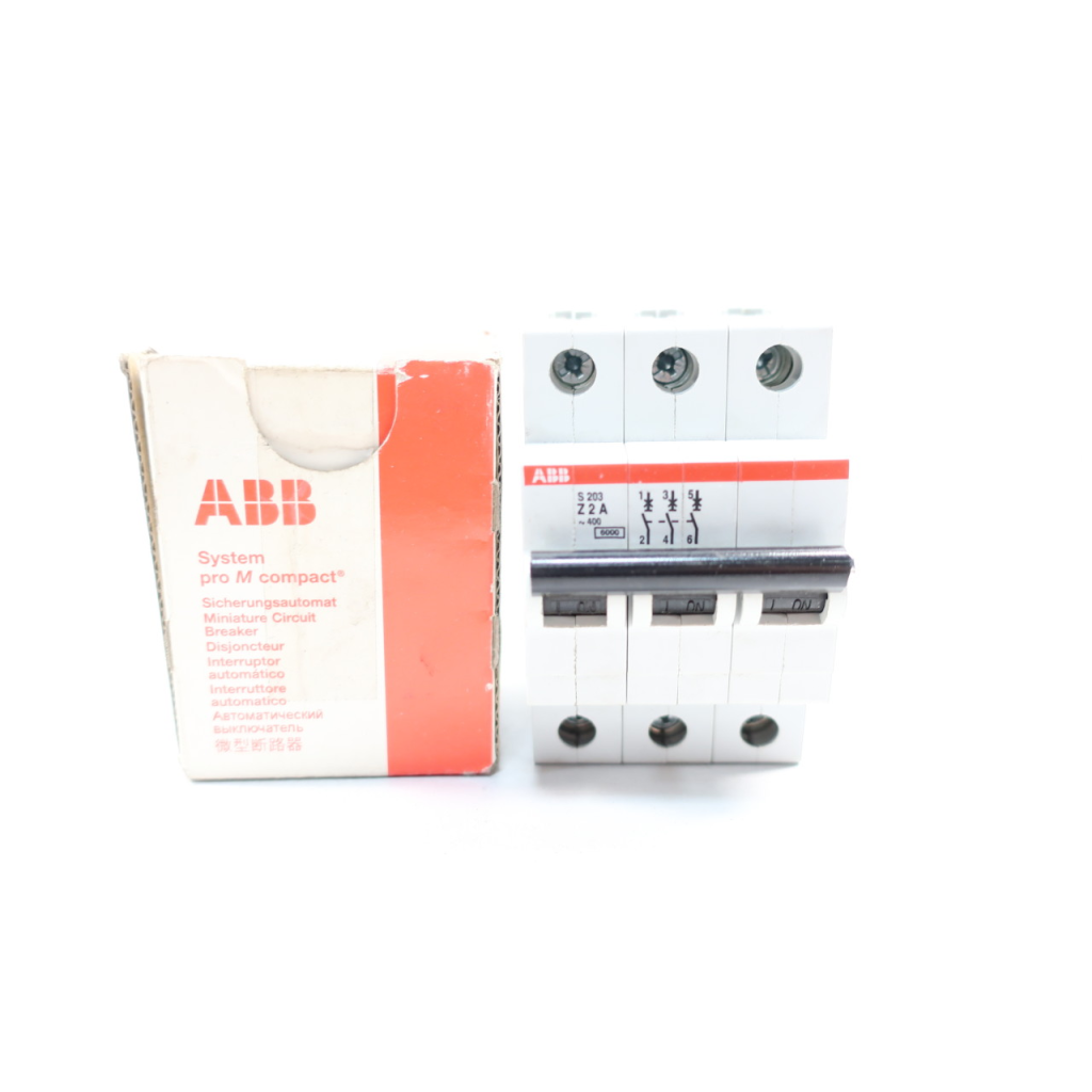 Abb S203-Z2 Miniature Circuit Breaker 3p 2a 400v-ac