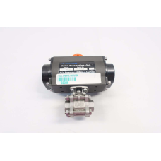 Accurate Valve Automation Series 77 1/2 In Dn15 Stainless Ball Valve