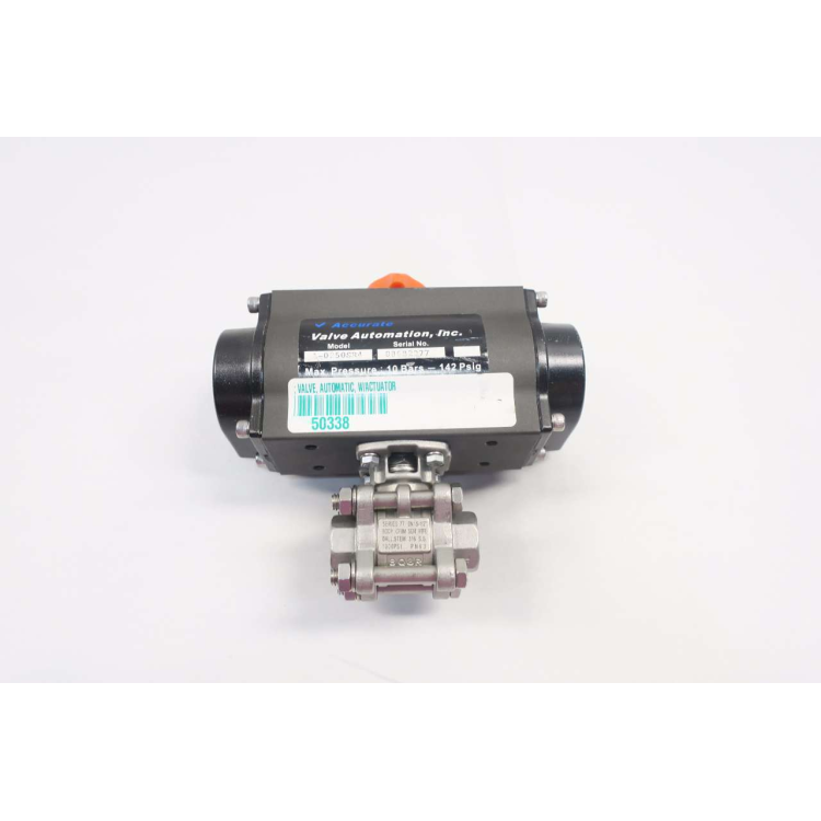 Accurate Valve Automation Series 77 1/2 In Dn15 Stainless Ball Valve