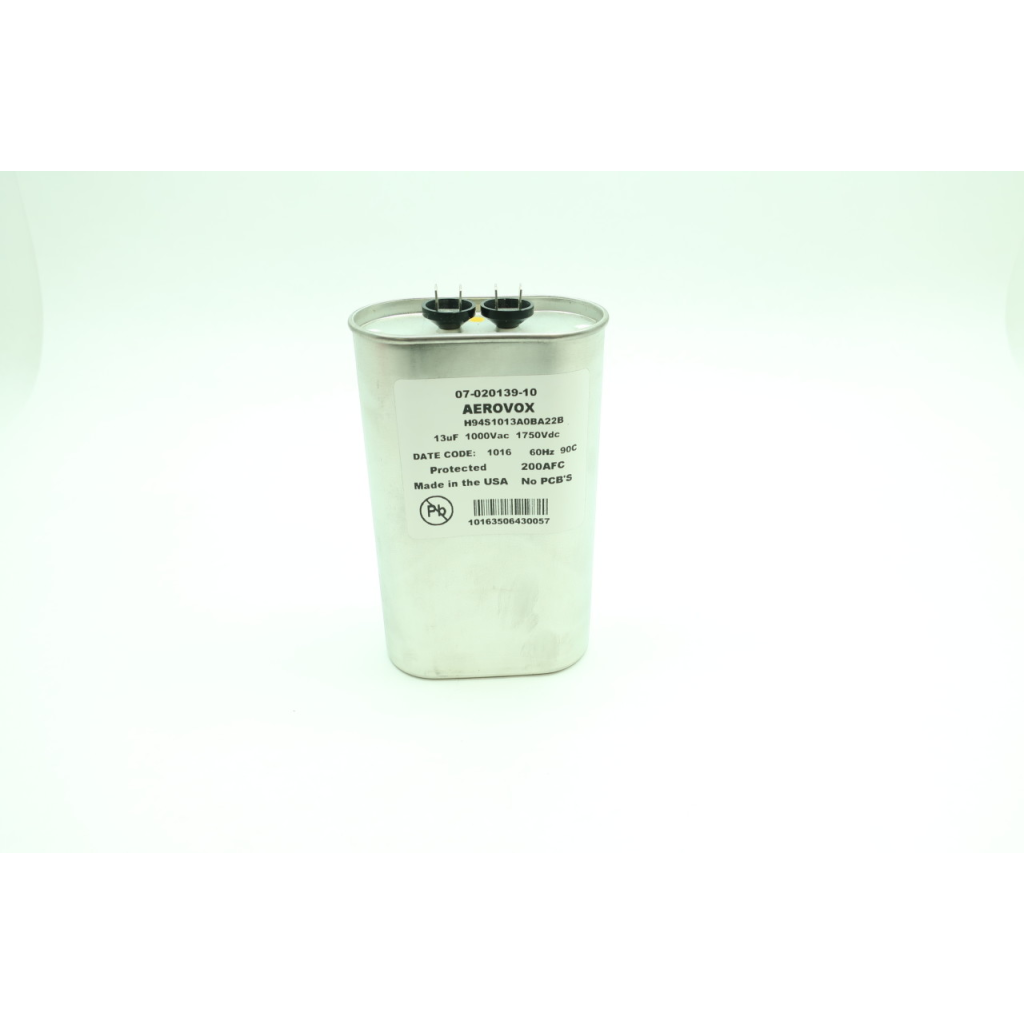 Aerovox H94S1013A0BA22B Capacitor 13uf 1000v-ac 1750v-dc