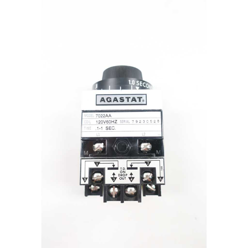 Agastat 7022AA Time Delay Relay 0.1-1sec 120v-ac