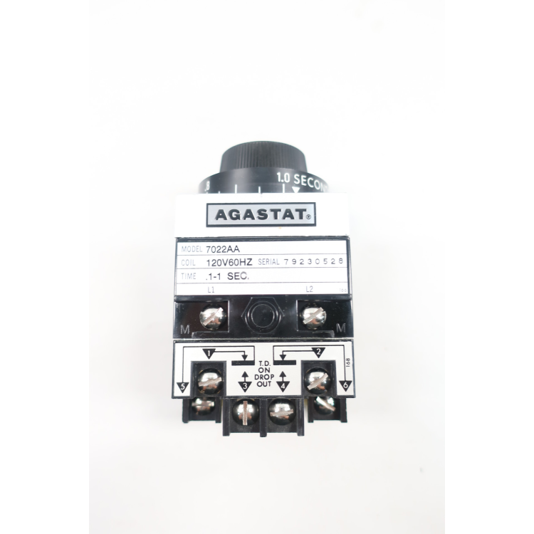 Agastat 7022AA Time Delay Relay 0.1-1sec 120v-ac