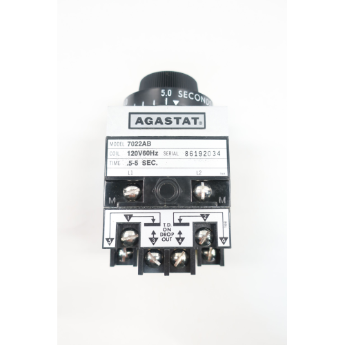 Agastat 7024AB Time Delay Relay 0.5-5sec 120v-ac