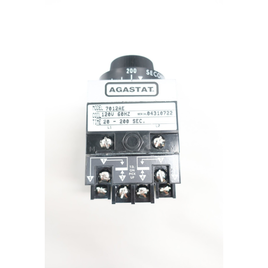 Agastat 7012AE Time Delay Relay 20-200sec 120v-ac
