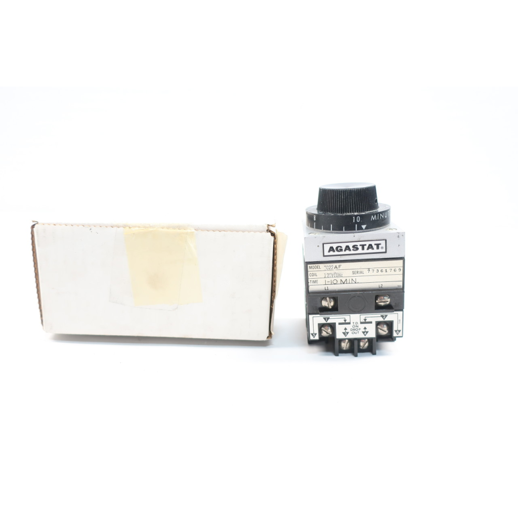 Agastat 7012AF Time Delay Relay 1-10min 120v-ac