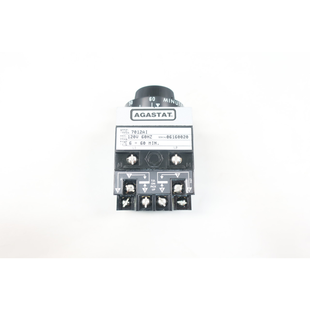 Agastat 7012AI Time Delay Relay 6-60min 120v-ac