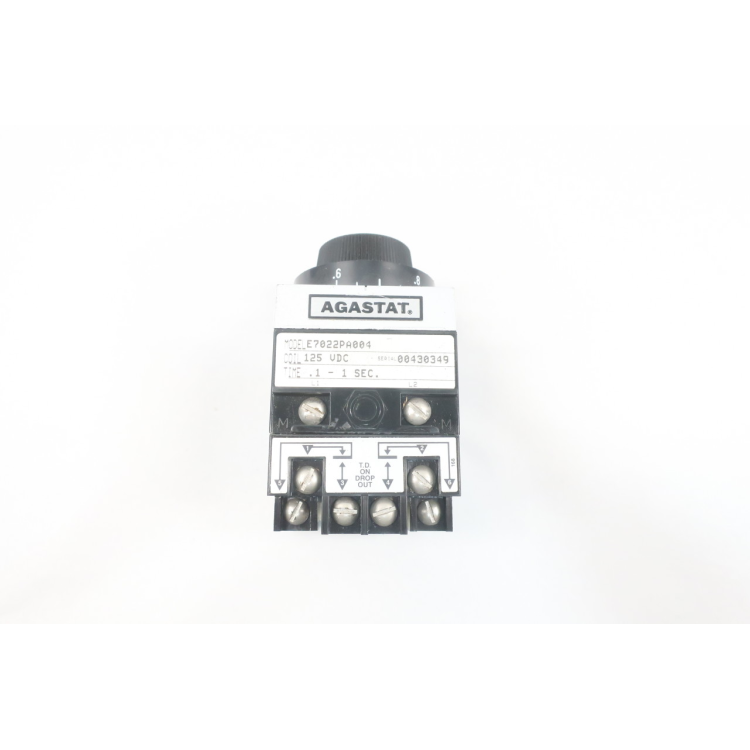 Agastat E7022PA004 Time Delay Relay 0.1-1sec 125v-dc