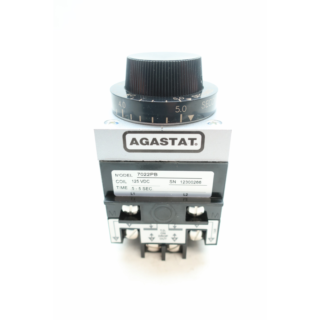 Agastat 7022PB Timing Relay 0.5-5sec 125v-dc