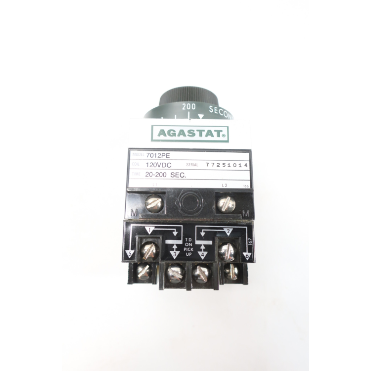 Agastat 7012PE Time Delay Relay 20-200sec 125v-dc
