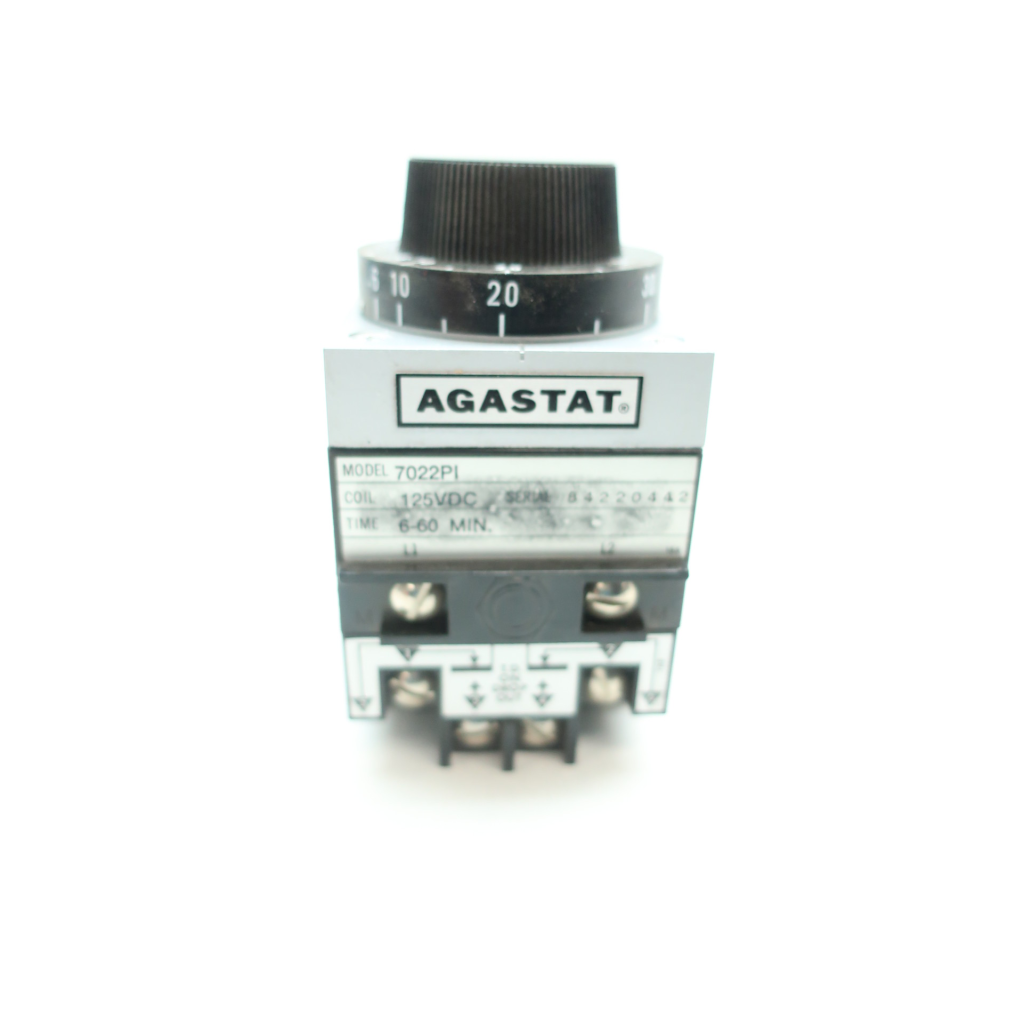 Agastat 7022PI Time Delay Relay 6-60min 125v-dc