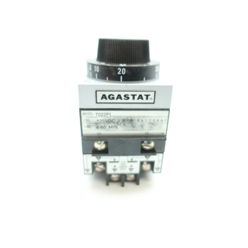 Agastat 7022PI Time Delay Relay 6-60min 125v-dc