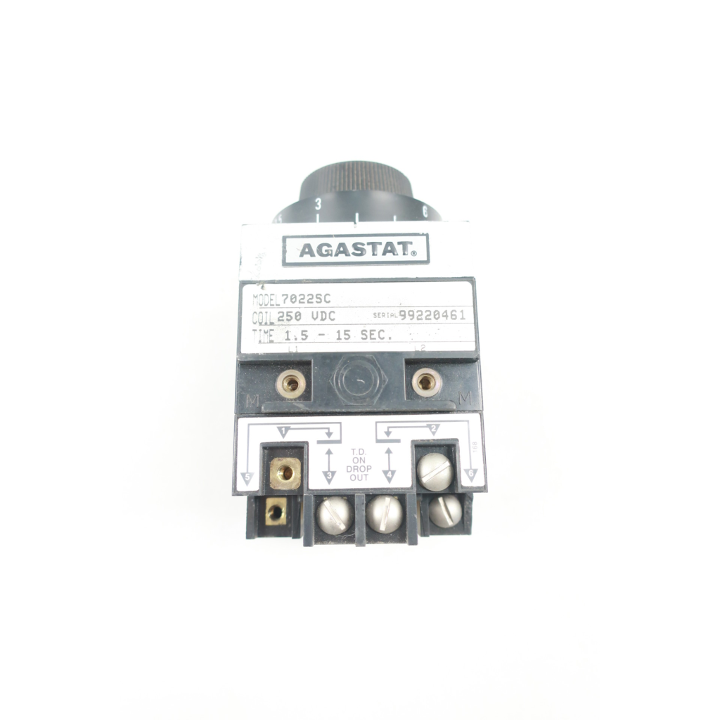 Agastat 7022SC Time Delay Relay 1.5-15sec 250v-dc