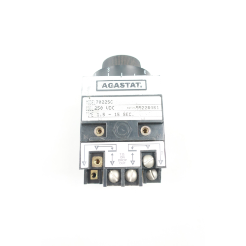 Agastat 7022SC Time Delay Relay 1.5-15sec 250v-dc