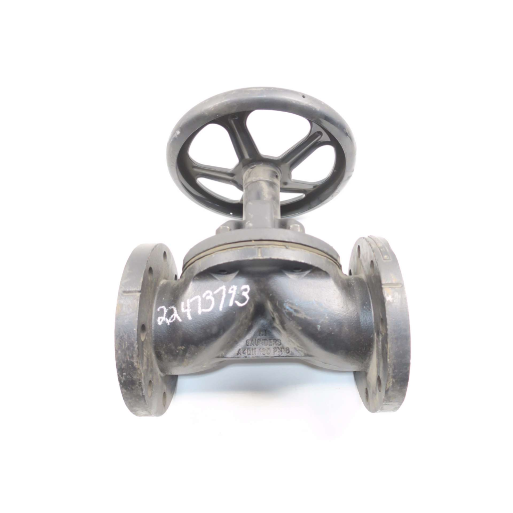 Alfa Laval Saunders A4dn 100 Pn16 3-1/2in Flanged Diaphragm Valve