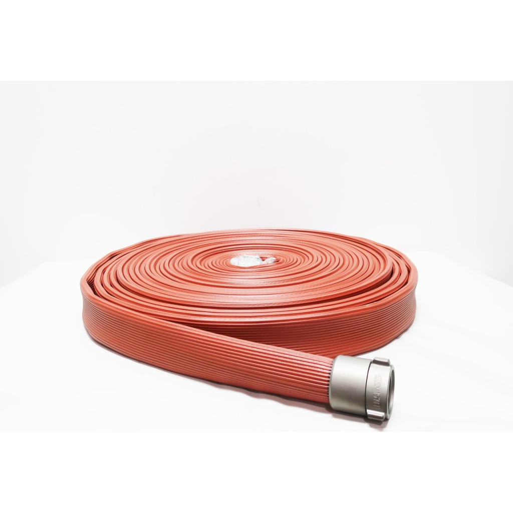 All-american Hose HFX17X100R15N 1-3/4in 100ft 1-1/2in Nh Red Rubber Fire Hose