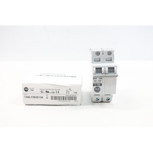 Allen Bradley 1492-CB2G100 G100 Molded Case Circuit Breaker 2p 10a 480v-ac Ser C