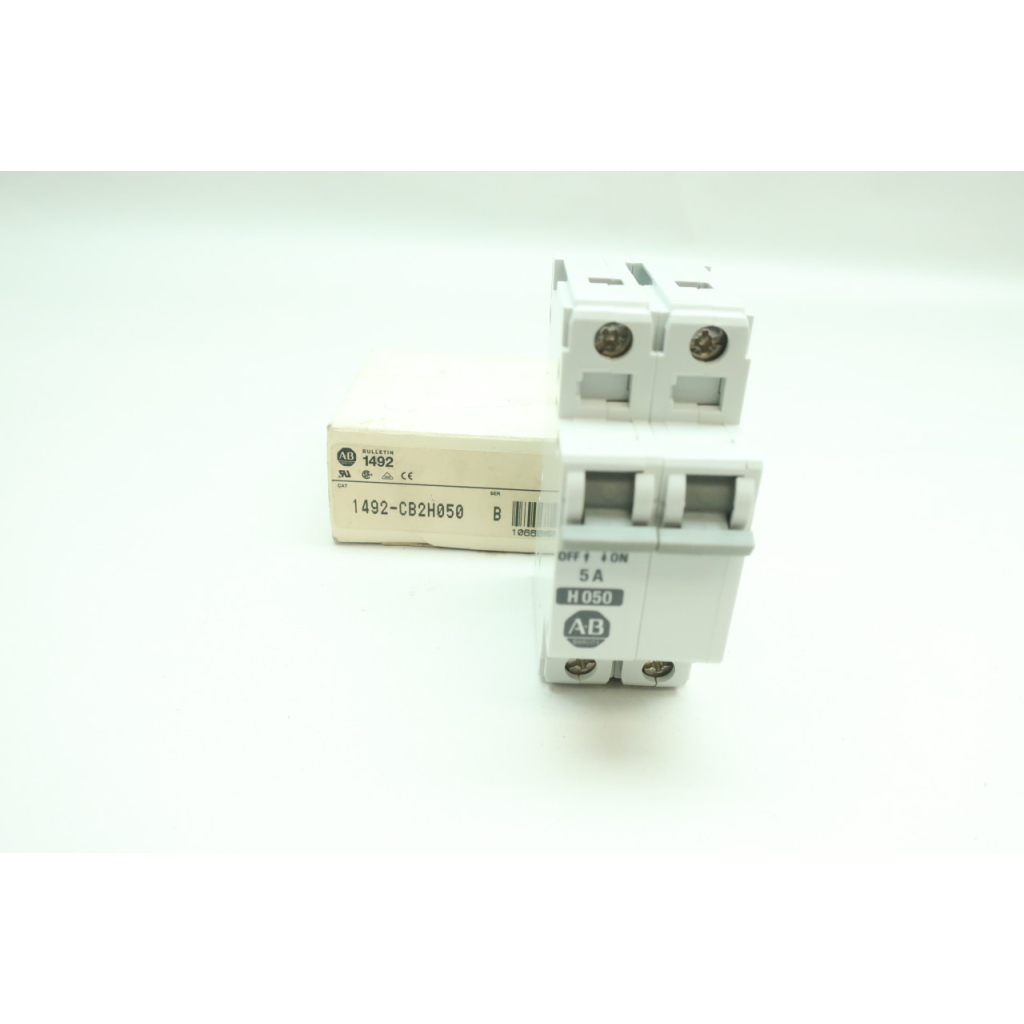 Allen Bradley 1492-CB2H050 Circuit Breaker 2p 5a 480v-ac Ser B