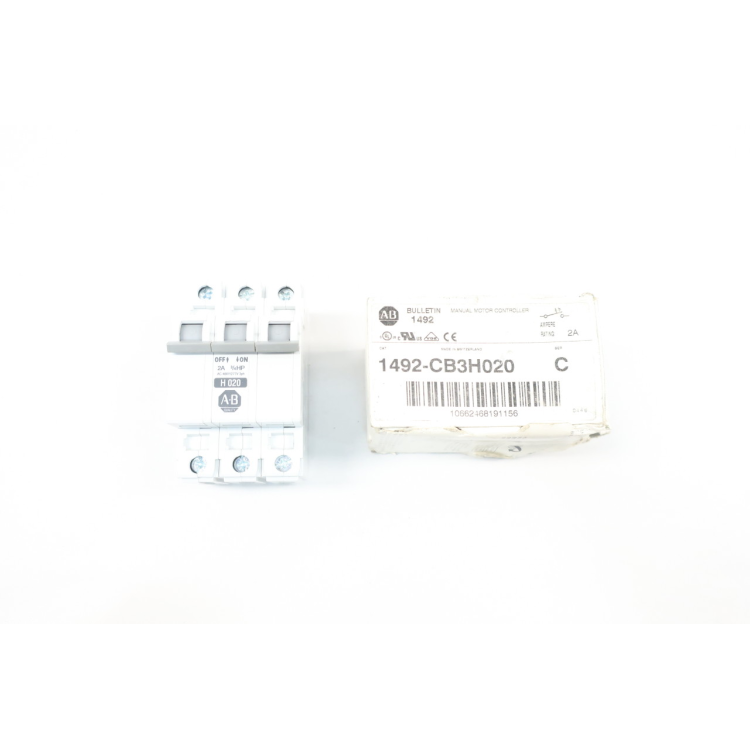 Allen Bradley 1492-CB3H020 Molded Case Circuit Breaker 3p 2a 480v-ac