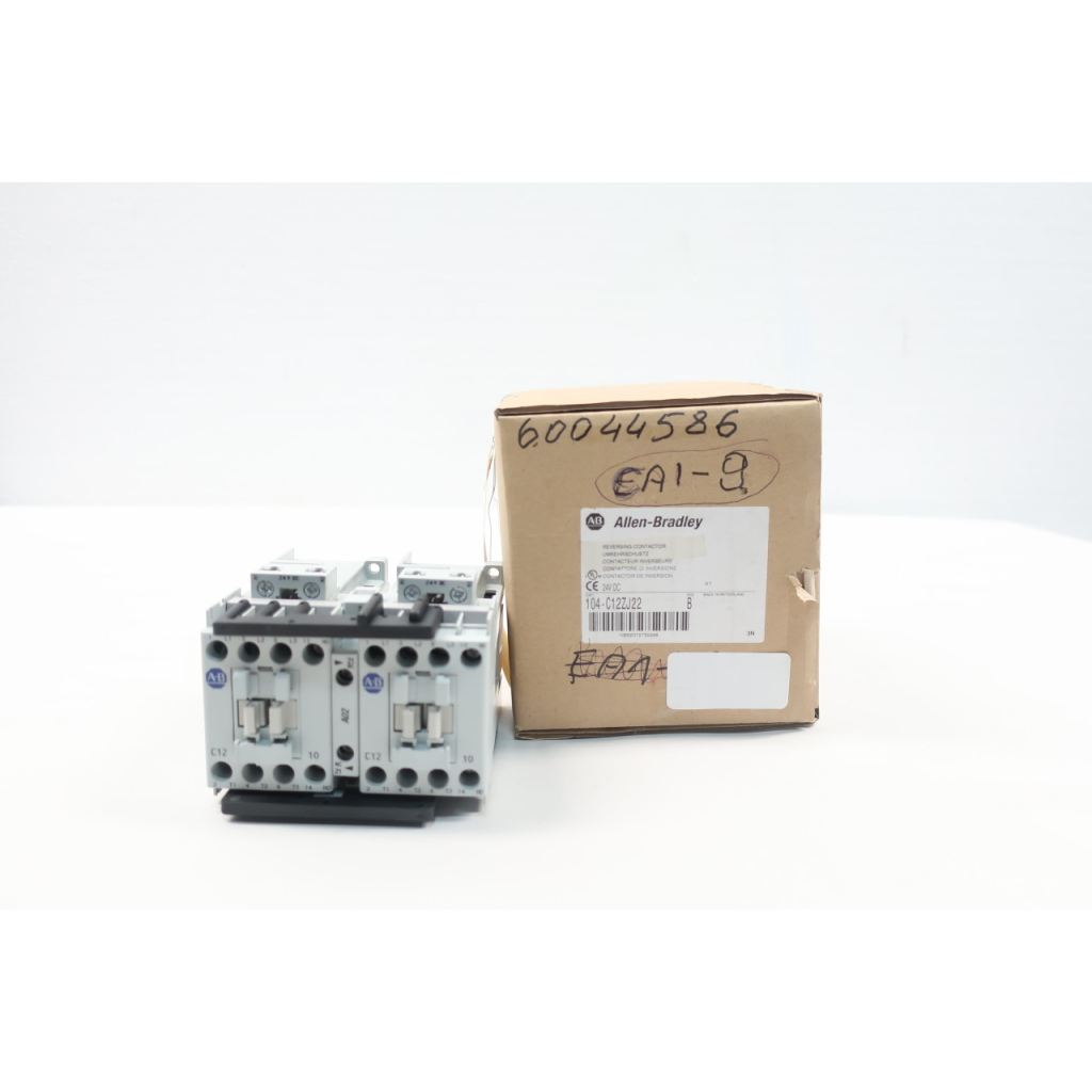 Allen Bradley 104-C12ZJ22 Reversing Contactor 24v-dc 7.5hp