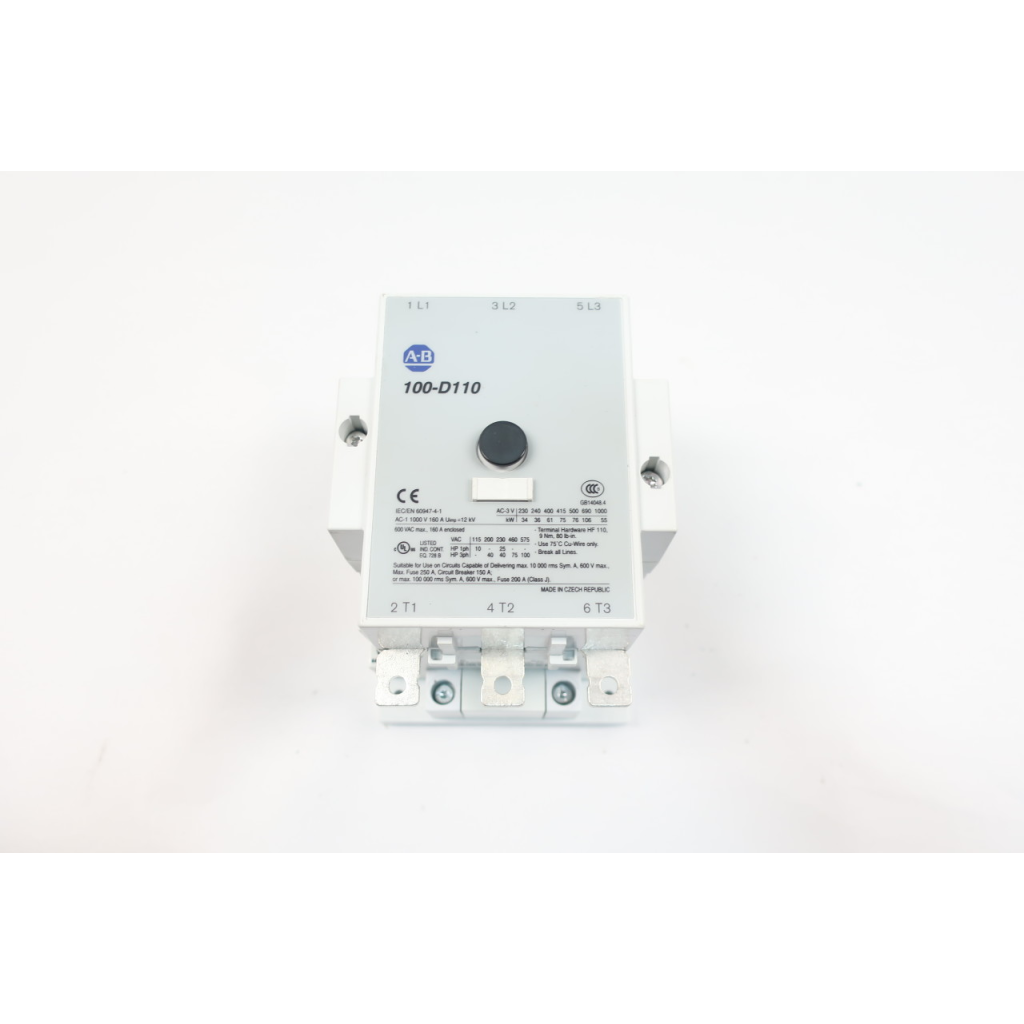 Allen Bradley 100-D110D11 Ac Contactor 120v-ac 160a 75hp