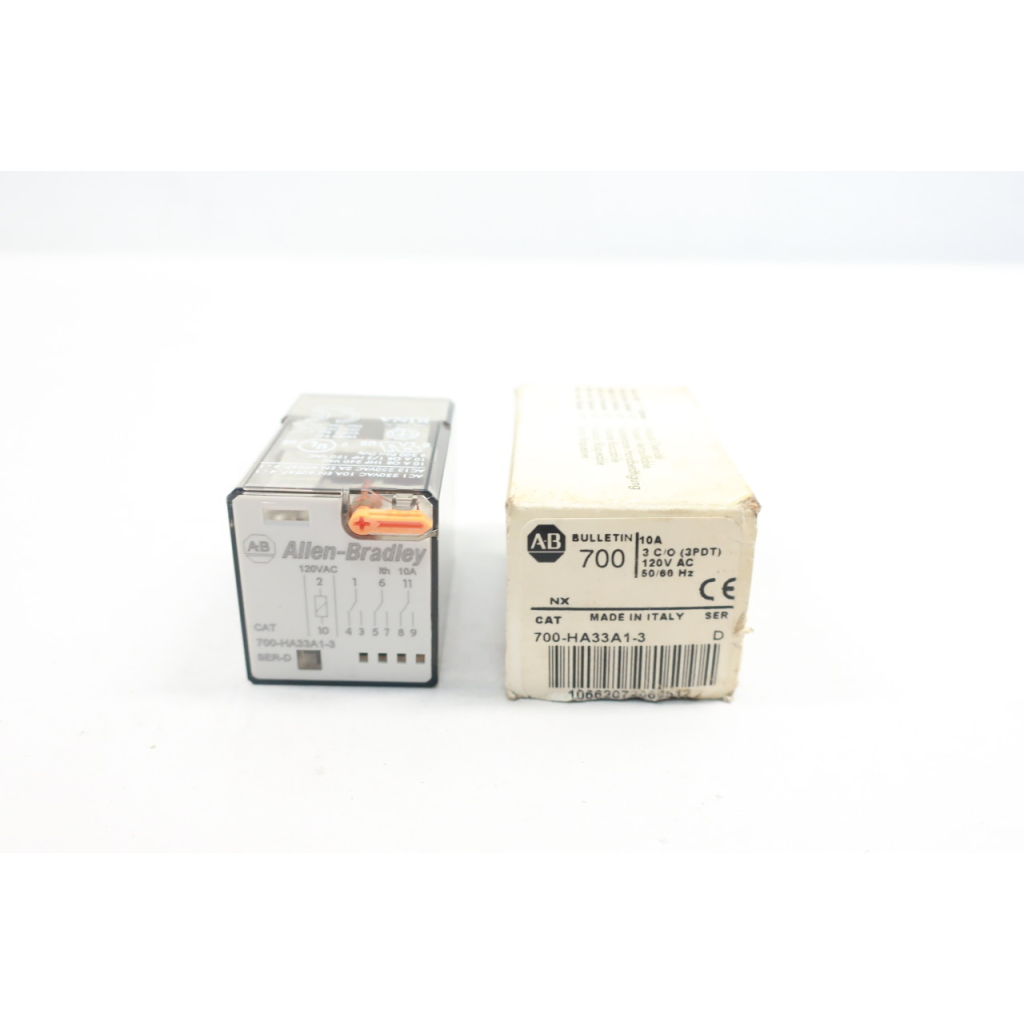 Allen Bradley 700-HA33A1-3 3pdt Relay 120v-ac Ser D