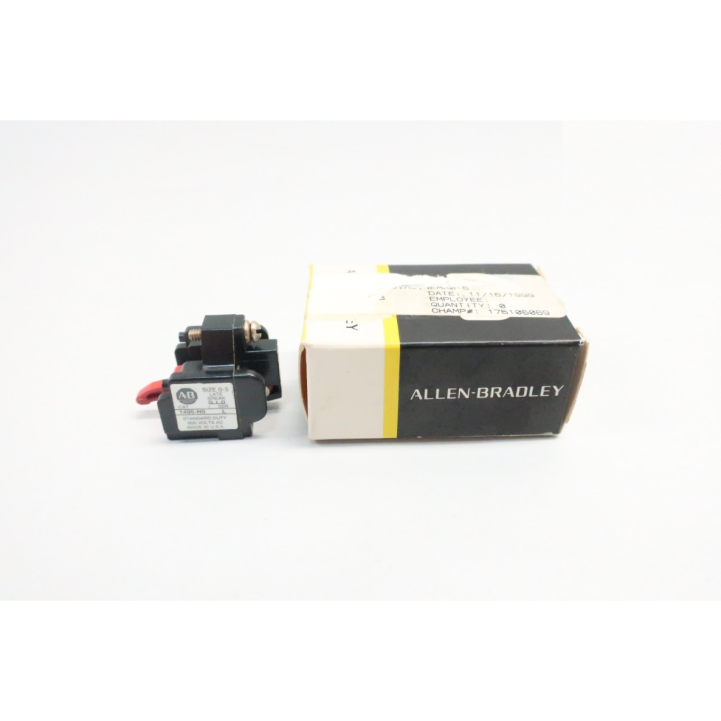Allen Bradley 1495-H0 Auxiliary Contact Sizes 0-5 Ser L