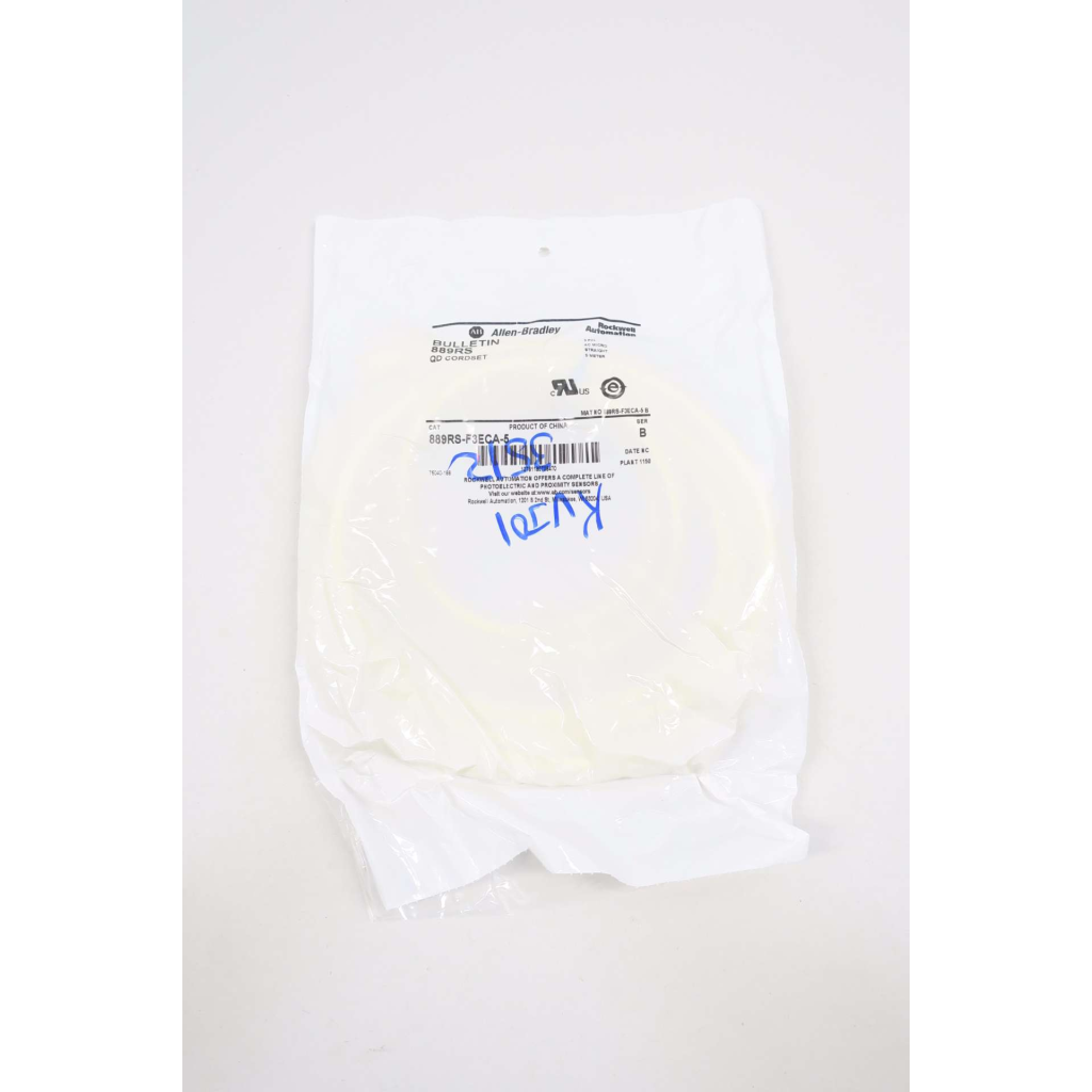 Allen Bradley 889RS-F3ECA-5 Qd Cordset 3pin Ac Micro 5m Ser B