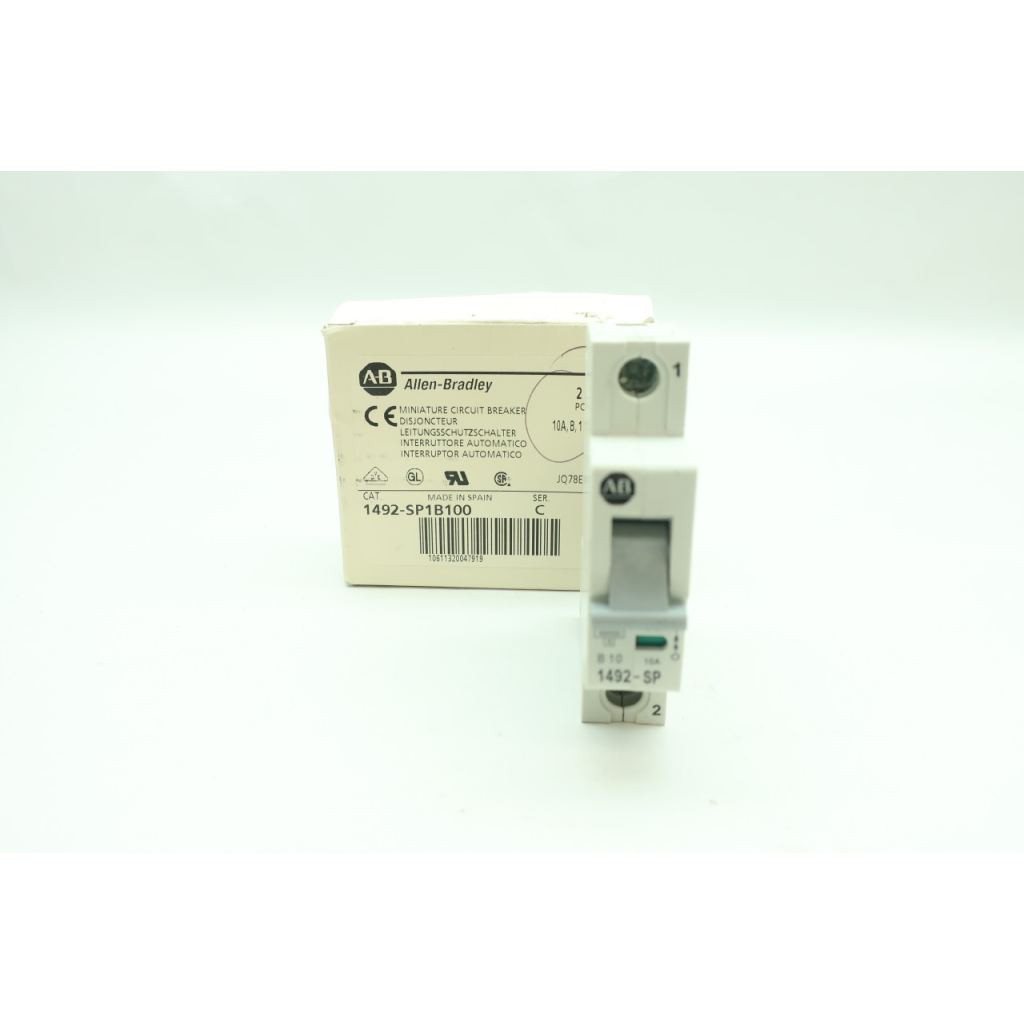 Allen Bradley 1492-SP1B100 Miniature Circuit Breaker 1p 10a 240/415v-ac