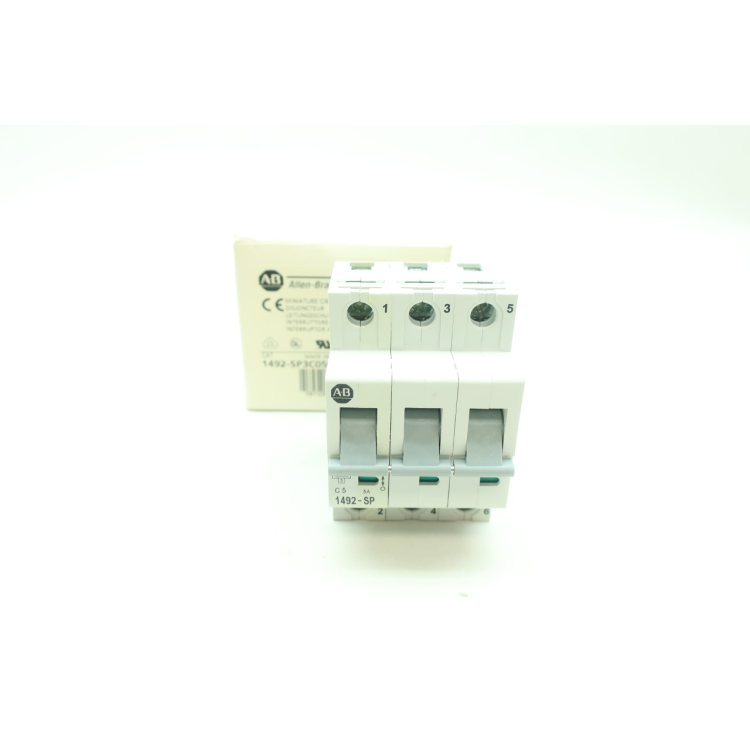 Allen Bradley 1492-SP3C050 Miniature Circuit Breaker 3p 5a 277/480v-ac