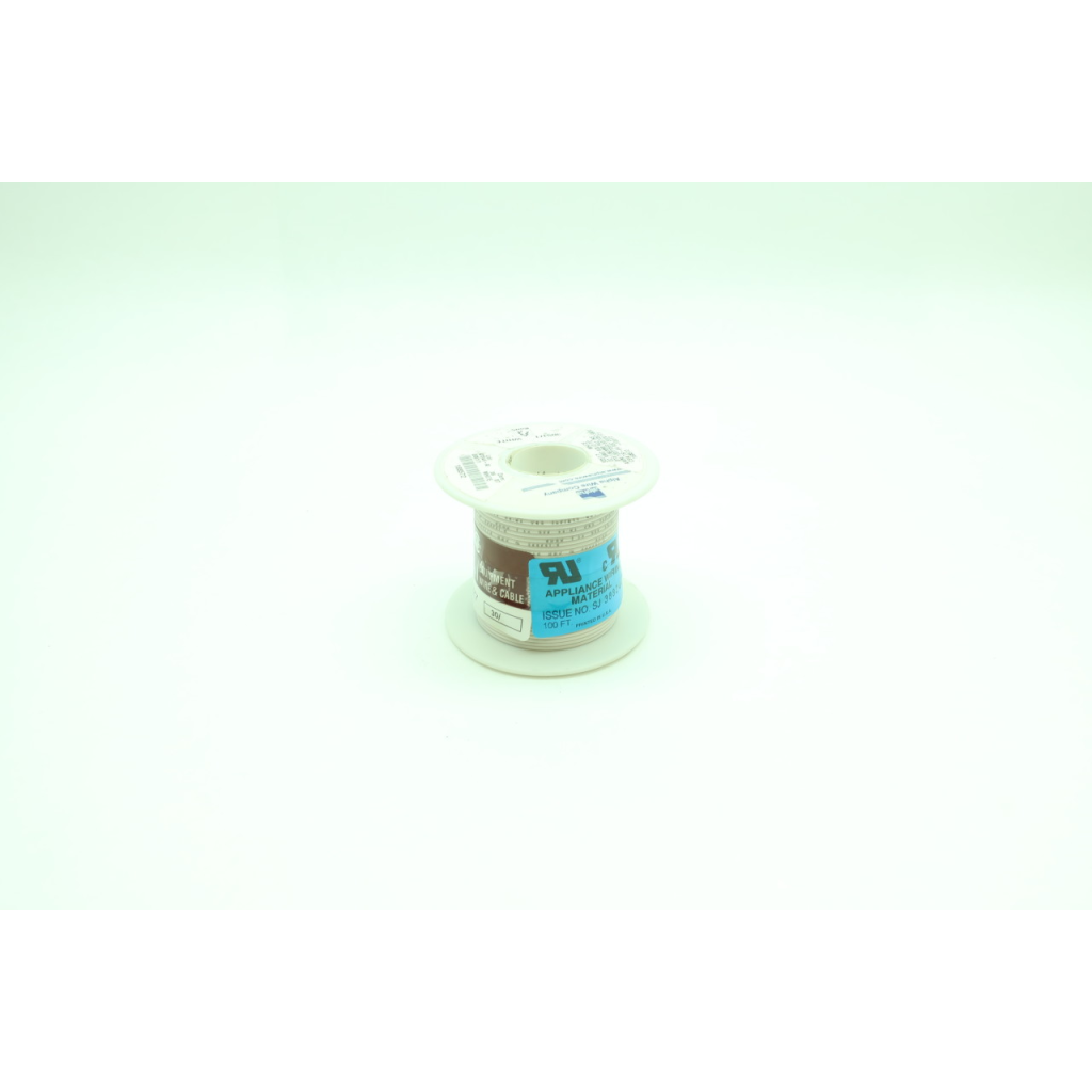 Alpha Wire 3051/1 White Appliance Wire 22awg Solid Tc 100ft