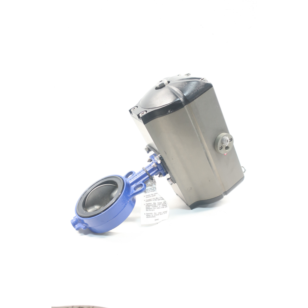Amri Ksb 3T6K6XV Pneumatic Iron Wafer Butterfly Valve 4in