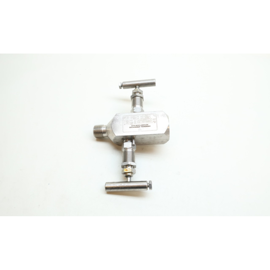 Anderson Greenwood M25HIS-44 Pentair Block Bleed Gauge Valve Stainless 1/2in Npt