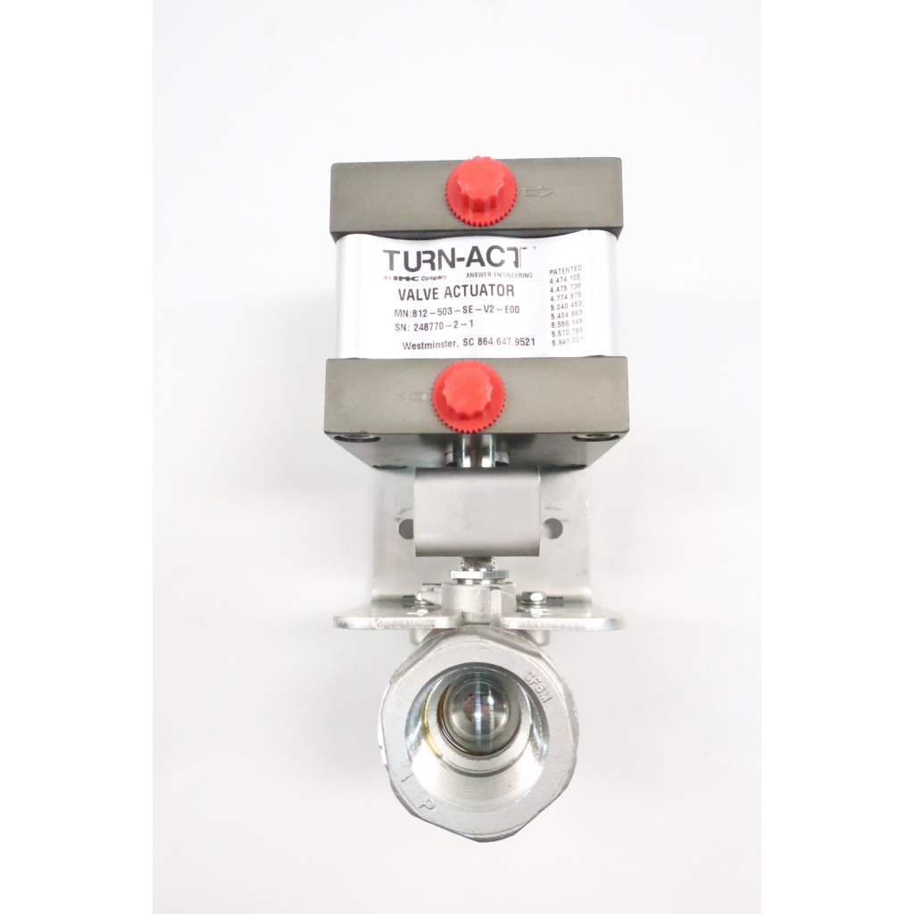 Apollo Pneumatic Stainless 1in Npt Ball Valve