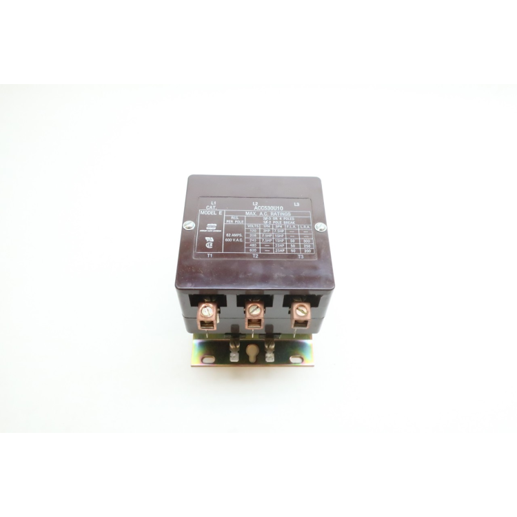Arrow-hart ACC530U10 Ac Contactor 24v-ac 50a Amp 25hp