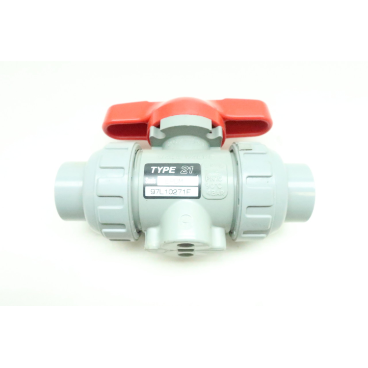 Asahi TYPE 21 Chemline Manual Pvc Ball Valve 1/2in Socket