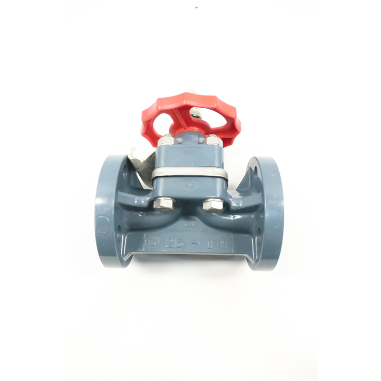 Asahi U-PVC-PTFE Manual Pvc Flanged Diaphragm Valve 1in
