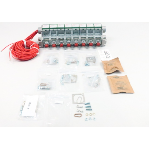 Asco F8318D FTL8318D019MS Electric Gang Mounted Bank Of 8 1in Npt Solenoid Valve