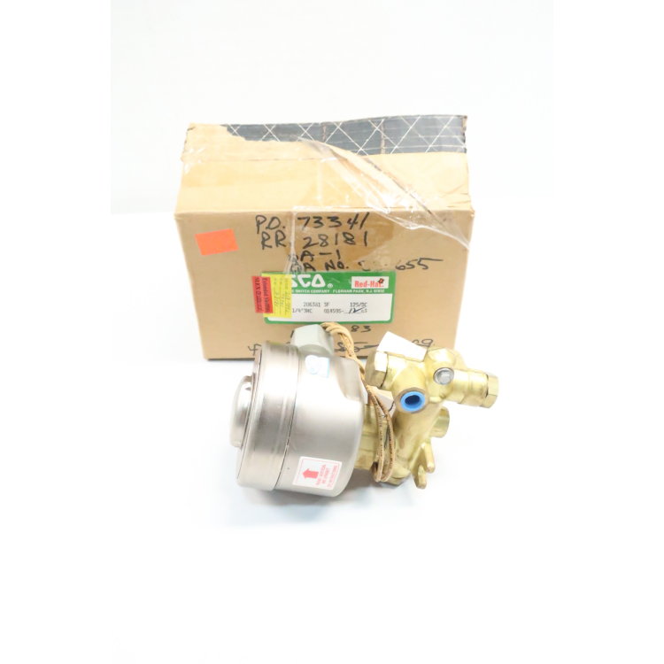 Asco 2063813F Red-hat Solenoid Valve 125v-dc 1/4in Npt
