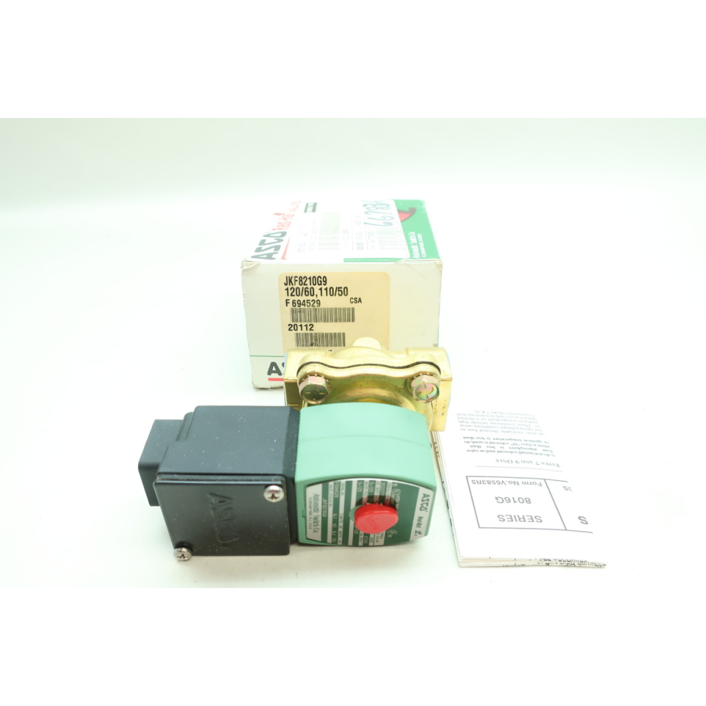 Asco JKF8210G9 Red-hat Ii Solenoid Valve 120v-ac 3/4in Npt
