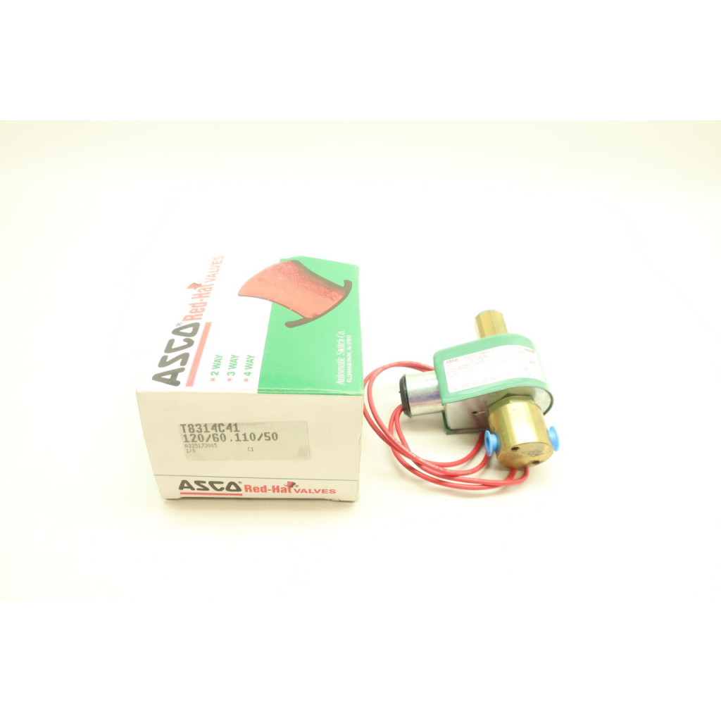 Asco T8314C41 Red-hat Solenoid Valve 120v-ac 1/8in Npt