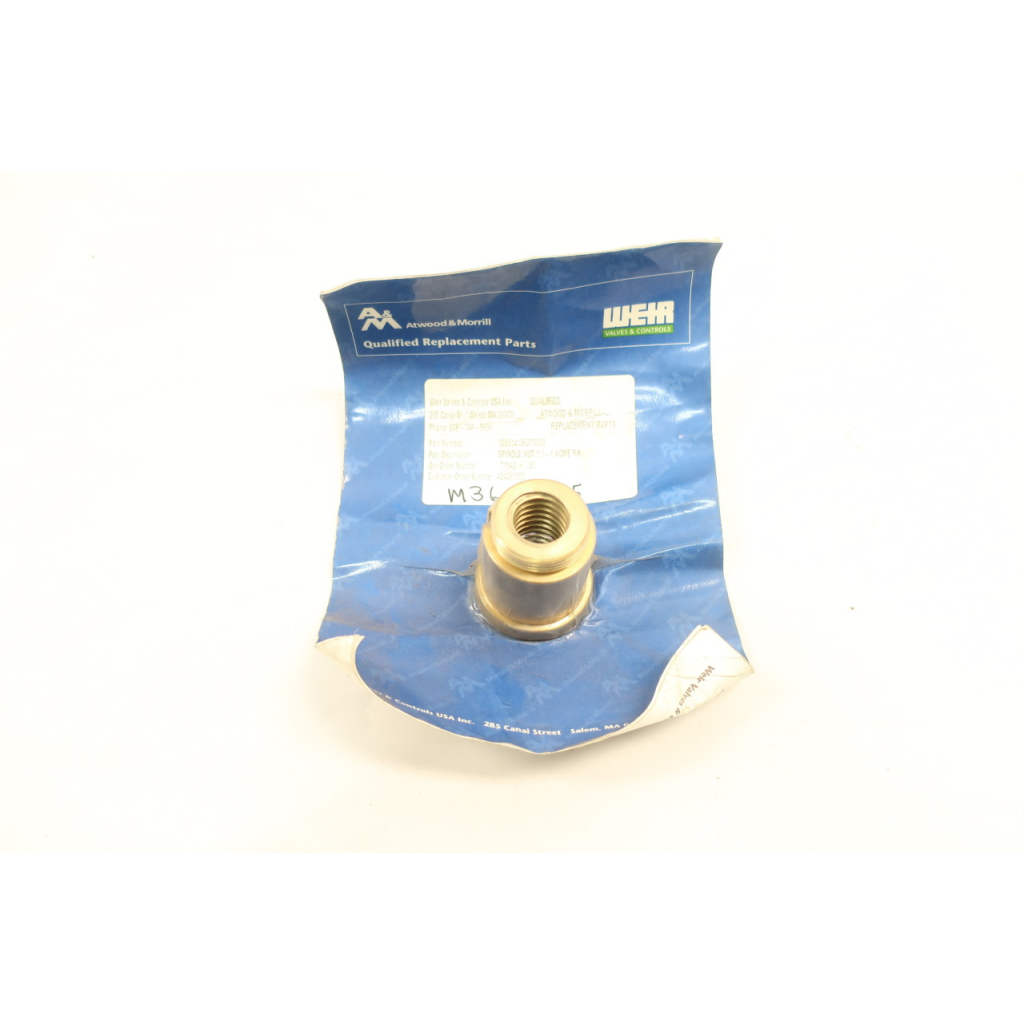 Atwood & Morrill 325814136275000 Spindle Nut 1.0-6 Acme Rh