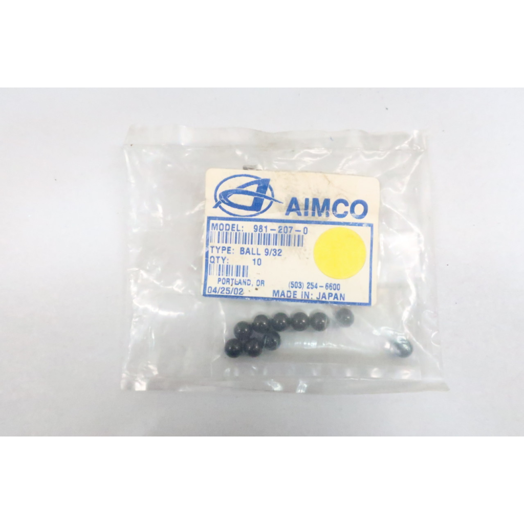 Bag Of 10 Aimco 981-207-0 Bearing Ball 9/32in