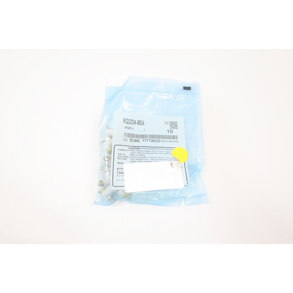 Bag Of 10 New Smc KQ2Z04-M5A Elbow Adapter M5x0.8 Male Pneumatic Fitting