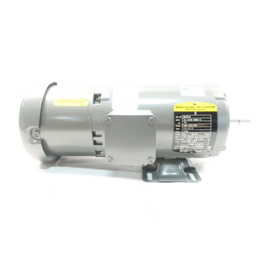 Baldor BM3542 Ac Motor 56 3ph 3/4hp 1725rpm 208-230/460v-ac