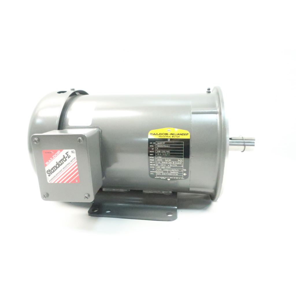 Baldor CM3615T Ac Motor 184tc 3ph 5hp 1750rpm 208-230/460v-ac