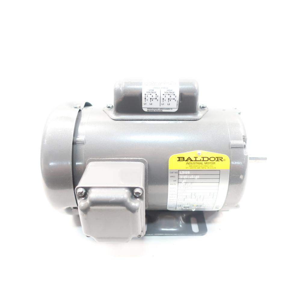 Baldor L3409 Ac Motor 48 1ph 1/2hp 1725rpm 115/230v-ac